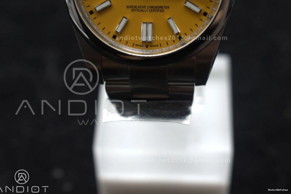 Steel VR Clean OnTrend 124300 Perpetual Yellow 1:1 Edition 41mm Best Oyster Dial 937 904L 1030